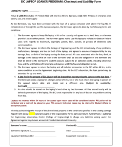 company-use-laptop-form-template