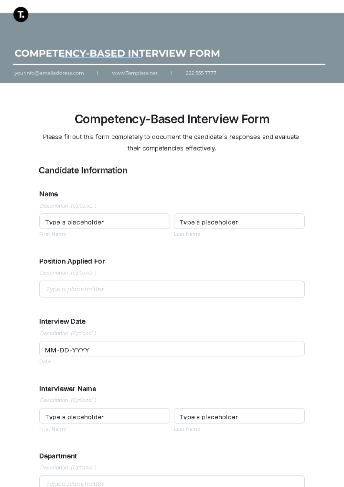 competency-based-interview-form-template