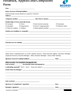 complaints-and-compliments-form-template