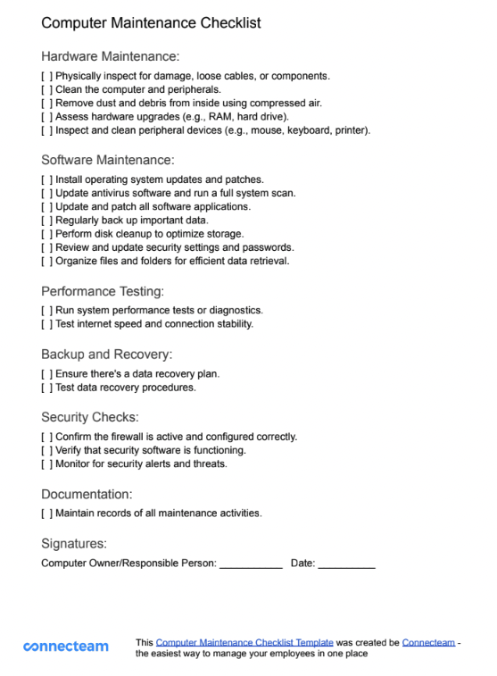computer-preventive-maintenance-form-template