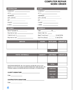 computer-service-repair-form-template