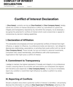 conflict-of-interest-declaration-form-template