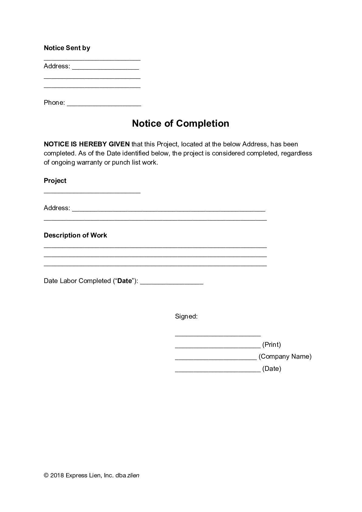 construction-job-completion-form-template