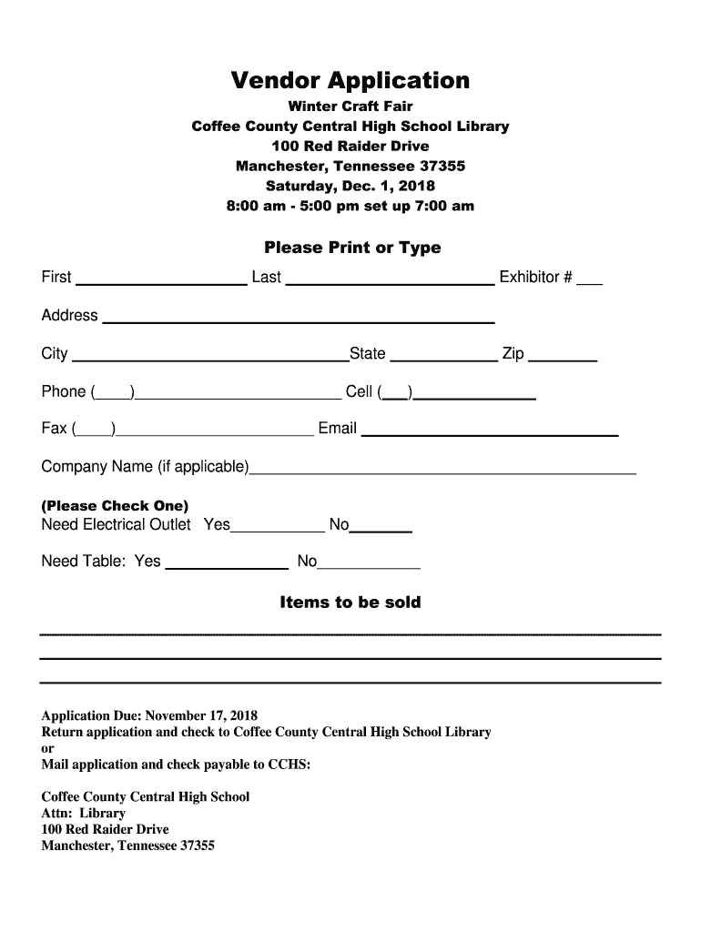 craft-fair-registration-form-template