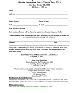 craft-show-application-form-template
