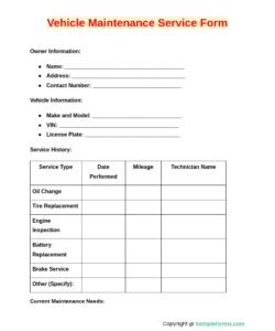 customer-car-service-intake-form-template