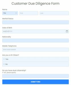 customer-due-diligence-form-template
