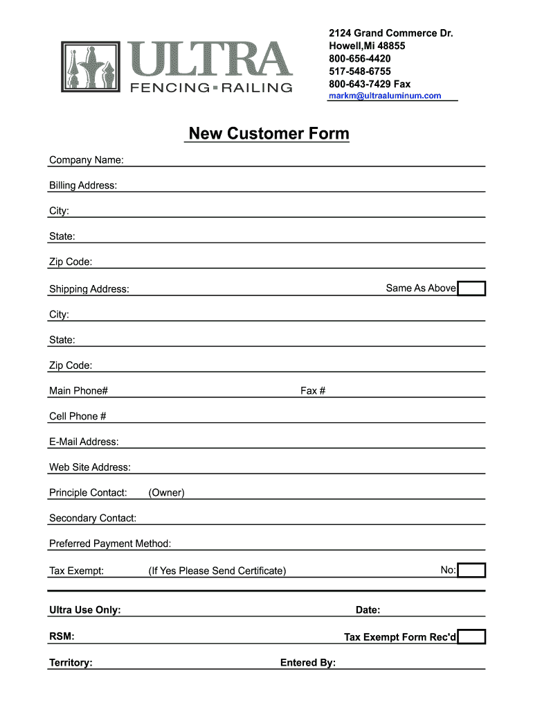 customer-information-update-form-template