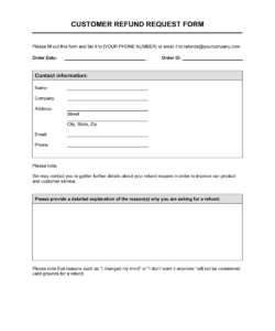 customer-refund-request-form-template