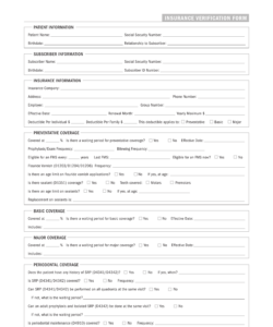 dental-insurance-verification-form-template