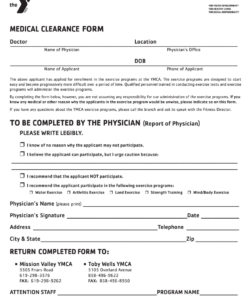 dental-medical-clearance-form-template
