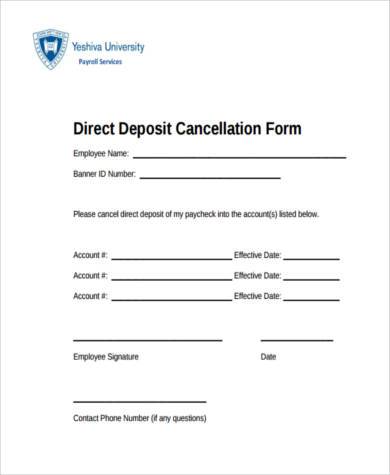 direct-deposit-cancellation-form-template
