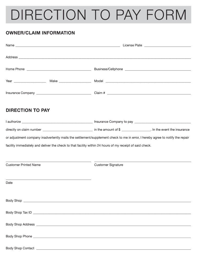direction-of-payment-form-template