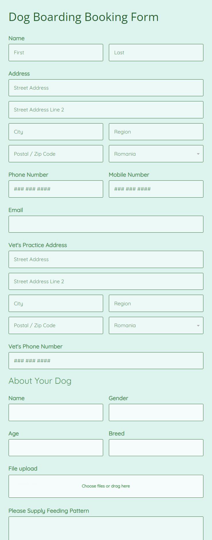 dog-boarding-registration-form-template