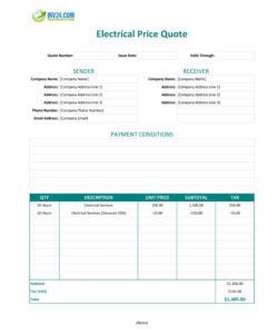 electrical-controls-quote-form-template