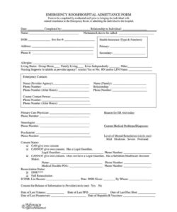emergency-room-admission-form-template