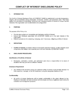employee-conflict-of-interest-disclosure-form-template