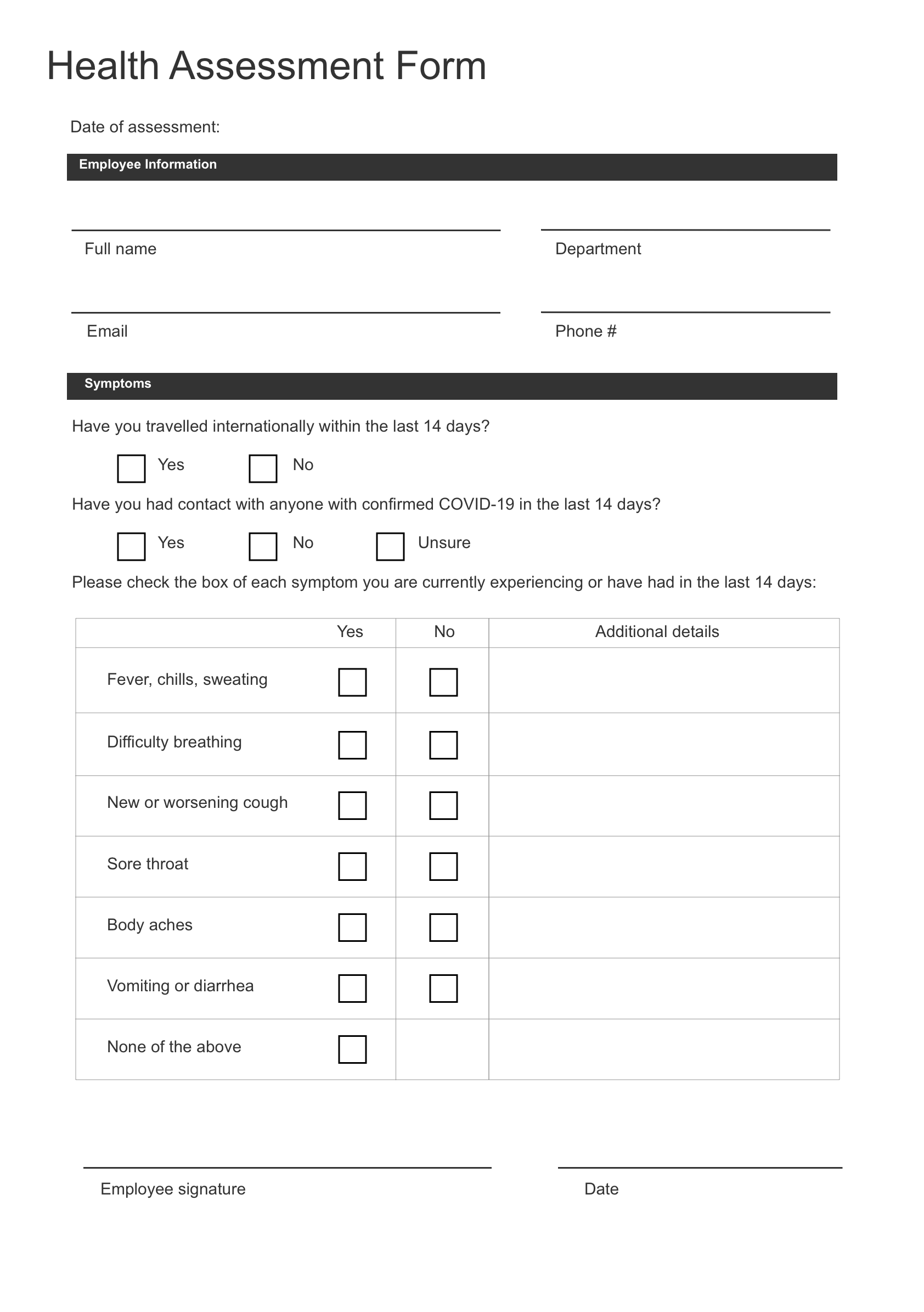 employee-health-assessment-form-template