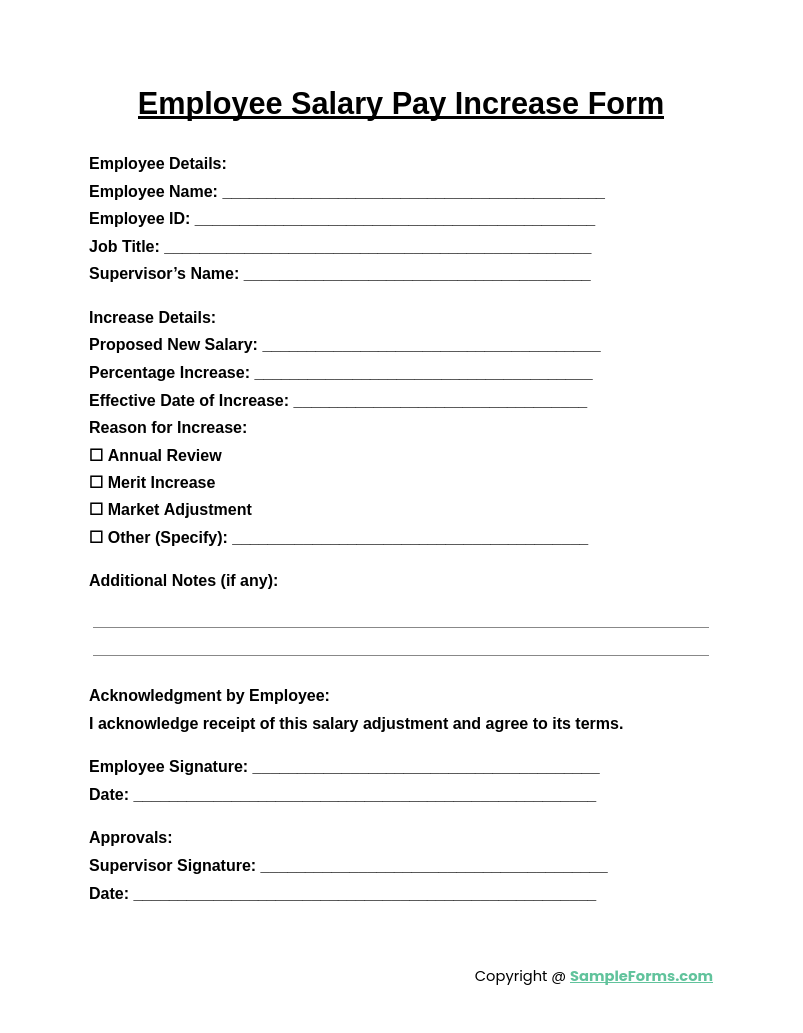 employee-pay-increase-form-template