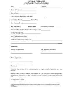 employee-pay-rate-change-form-template