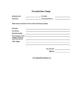 employee-record-change-form-template