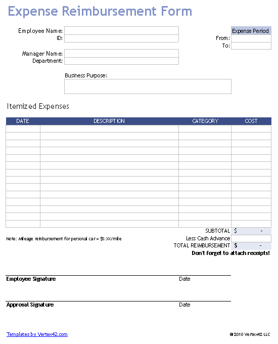 employee-reimbursement-request-form-template