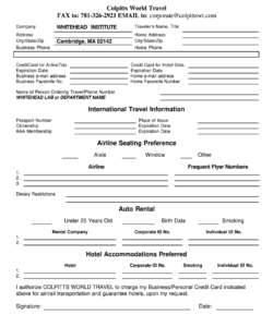 employee-travel-profile-form-template