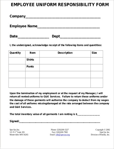 employee-uniform-issue-form-template