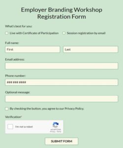 employer-branding-workshop-registration-form-template