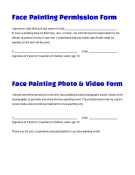 face-painting-consent-form-template