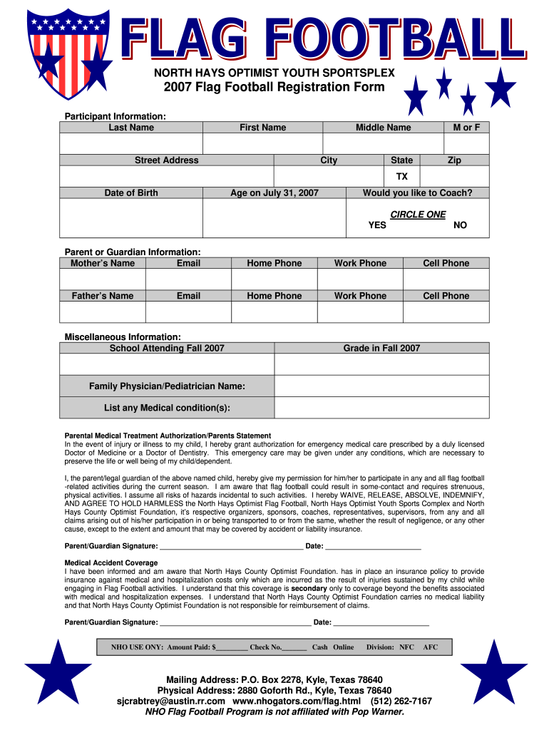flag-football-registration-form-template
