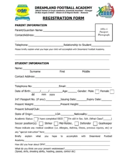 football-academy-registration-form-template
