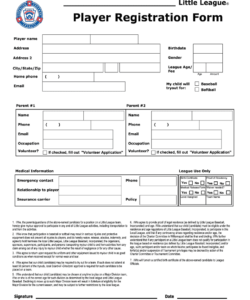 football-player-registration-form-template