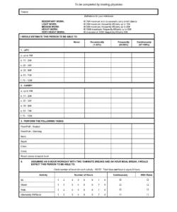 functional-capacity-evaluation-form-template