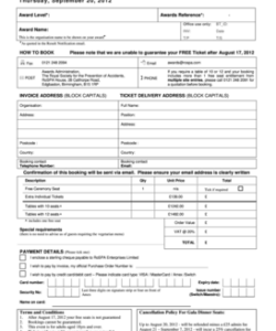 gala-dinner-booking-form-template