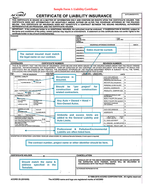 general-insurance-liability-form-template