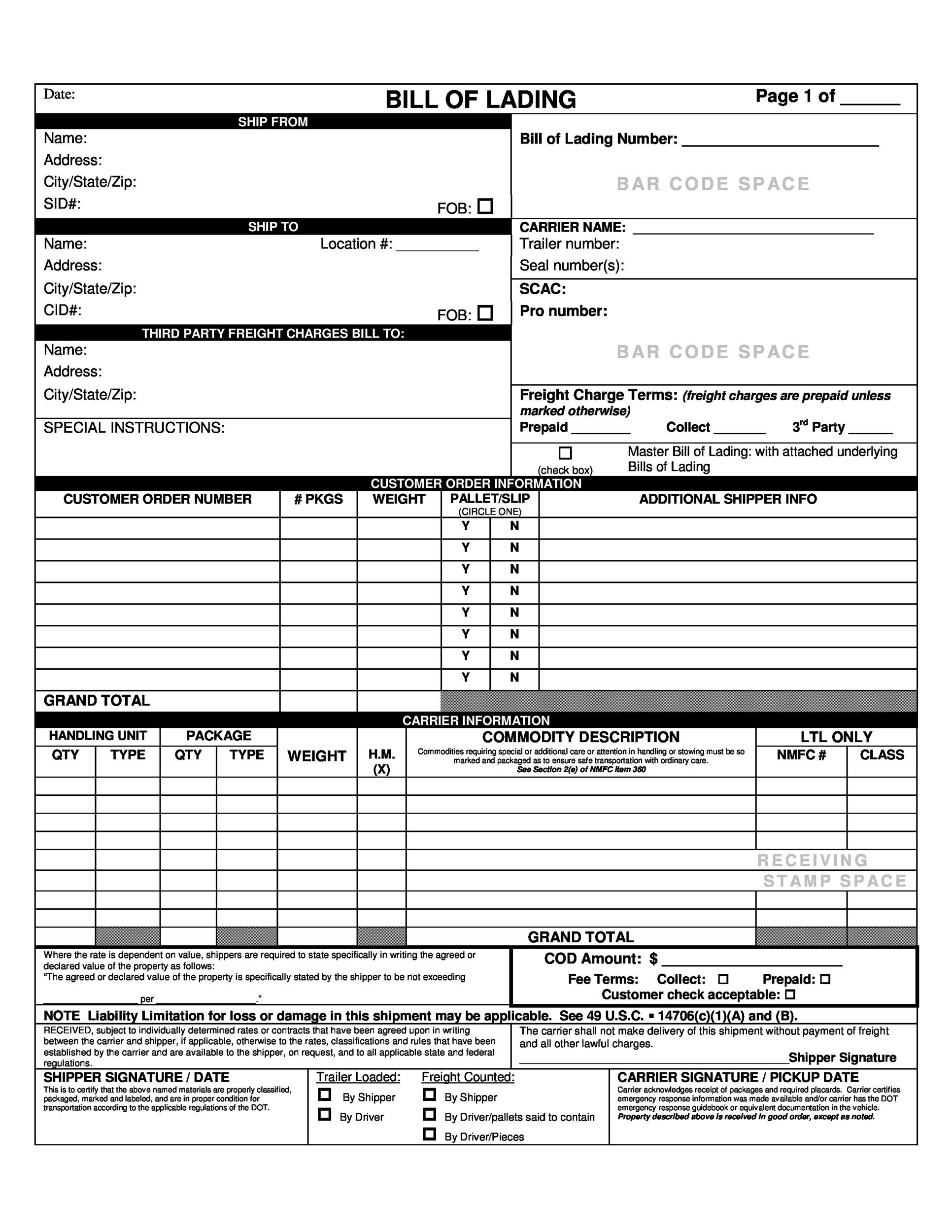 generic-bill-of-lading-form-template