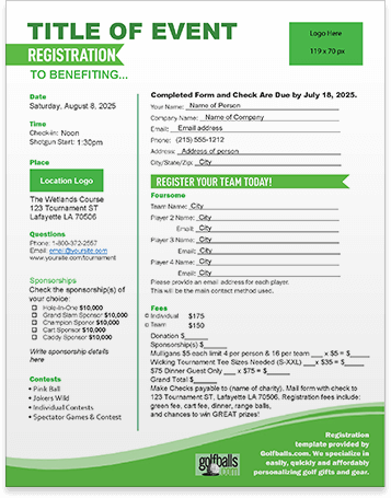 golf-event-registration-form-template