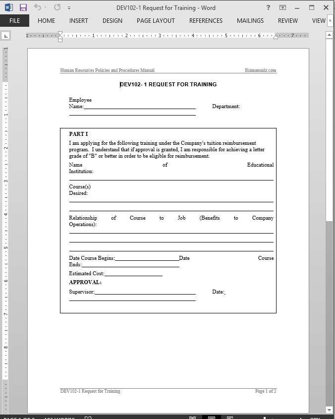 group-training-request-form-template