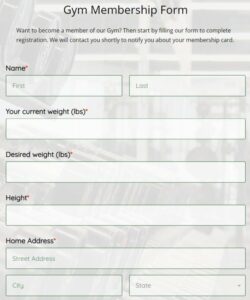 gym-membership-application-form-template