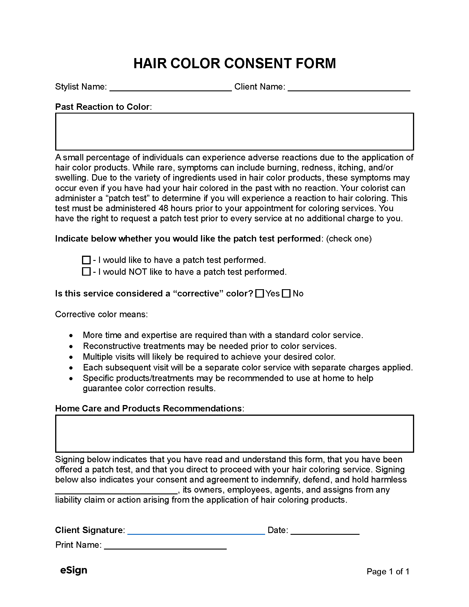 hair-color-consent-form-template