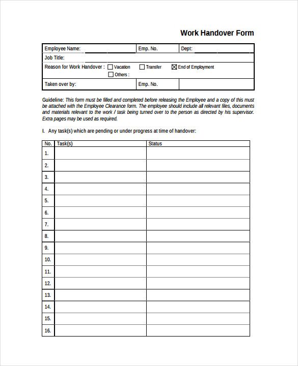 hand-take-over-form-template