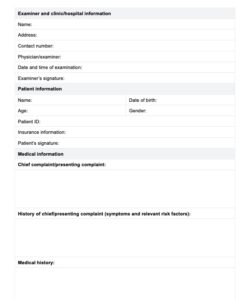 history-and-physical-form-template