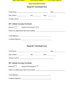 hiv-test-results-form-template