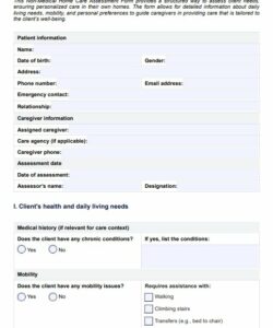 home-care-assessment-form-template