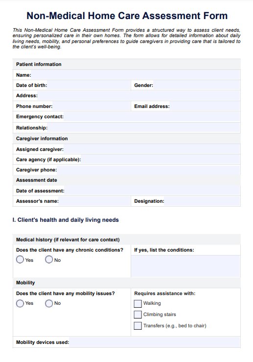 home-care-assessment-form-template