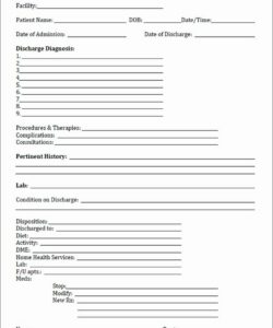 home-health-discharge-form-template