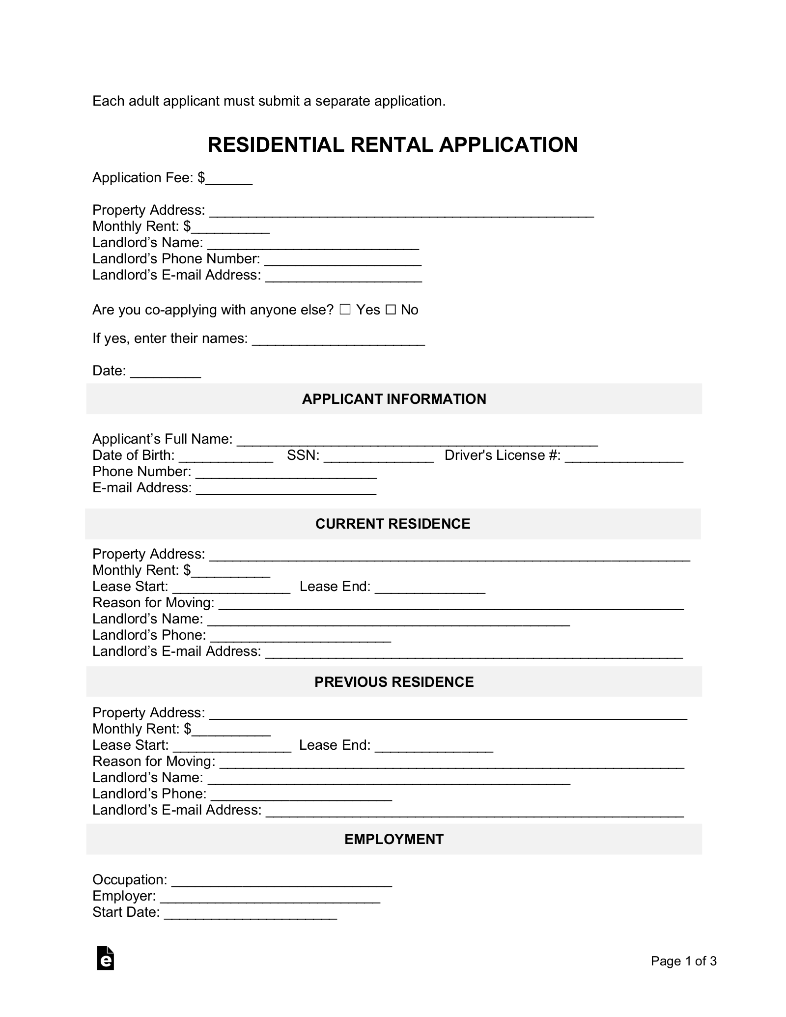 home-rental-application-form-template