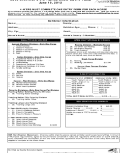horse-show-entry-form-template