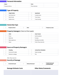 insurance-damage-assessment-form-template